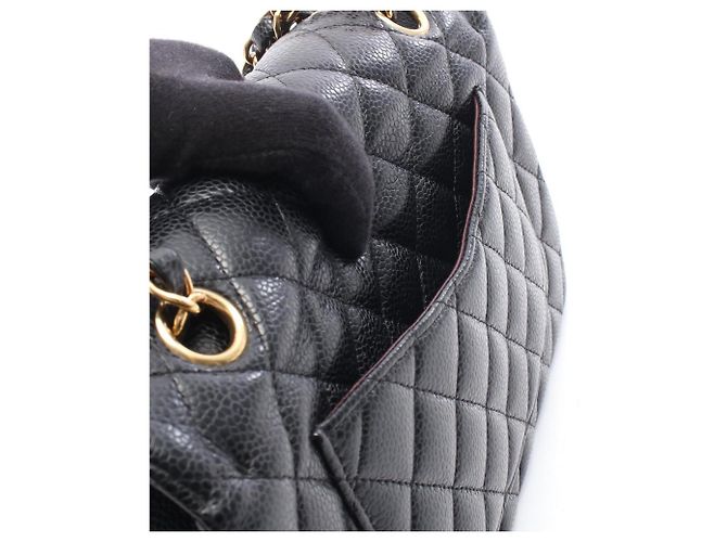 Borsa a tracolla Chanel Matelassé Double Flap Nero - vista 6