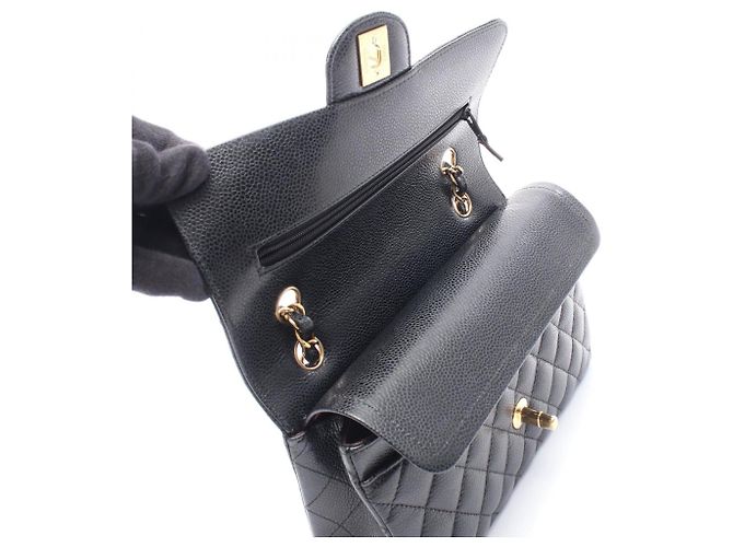 Borsa a tracolla Chanel Matelassé Double Flap Nero - vista 7
