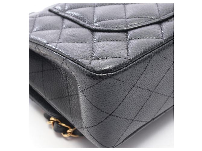 Borsa a tracolla Chanel Matelassé Double Flap Nero - vista 8