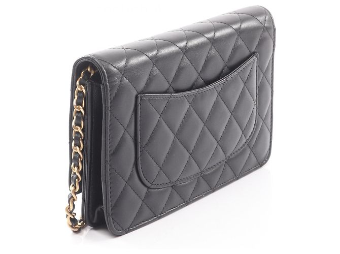 Borsa a Spalla Chanel Matelassé Egyptian Charm Nero - vista 2