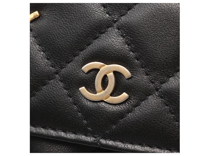 Borsa a Spalla Chanel Matelassé Egyptian Charm Nero - vista 7