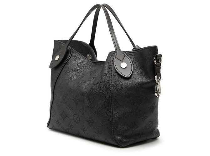 Borsa Louis Vuitton Monogram Mahina PM Nero Monogramma - vista 2