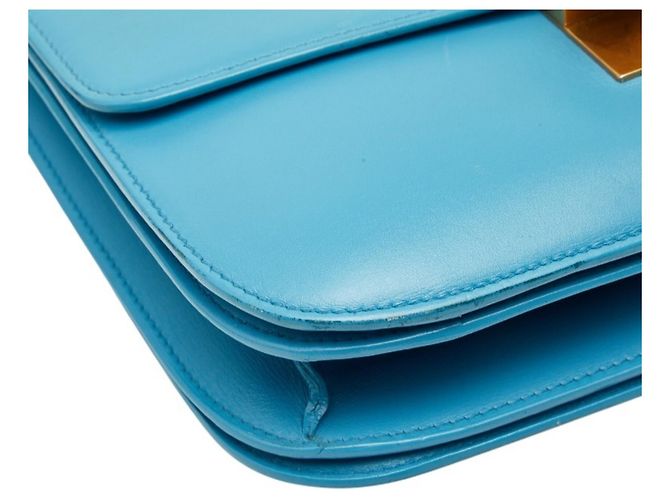 Céline Celine Classic Box Medium Schultertasche Hellblau - Ansicht 5
