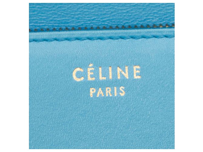 Céline Celine Classic Box Medium Schultertasche Hellblau - Ansicht 9