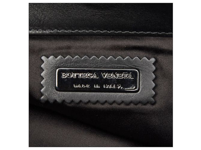 Clutch in pelle nera Bottega Veneta Nero - vista 10