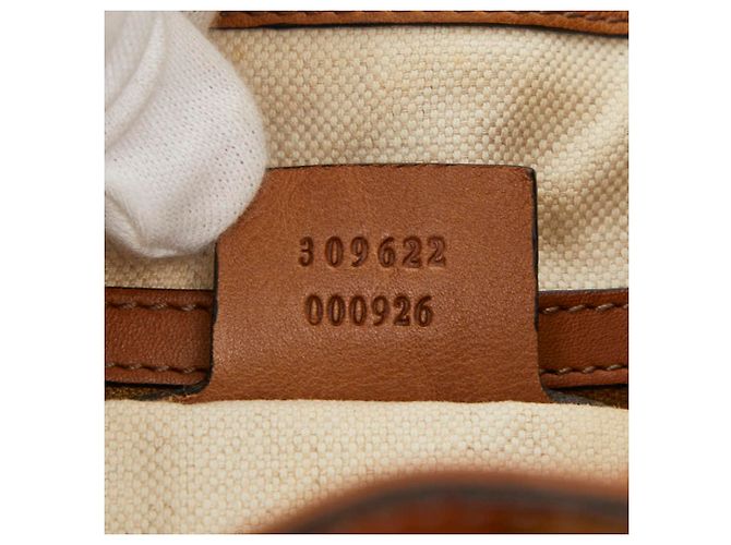 Borsa a tracolla Gucci GG Canvas Sherry Line Multicolore Beige - vista 10