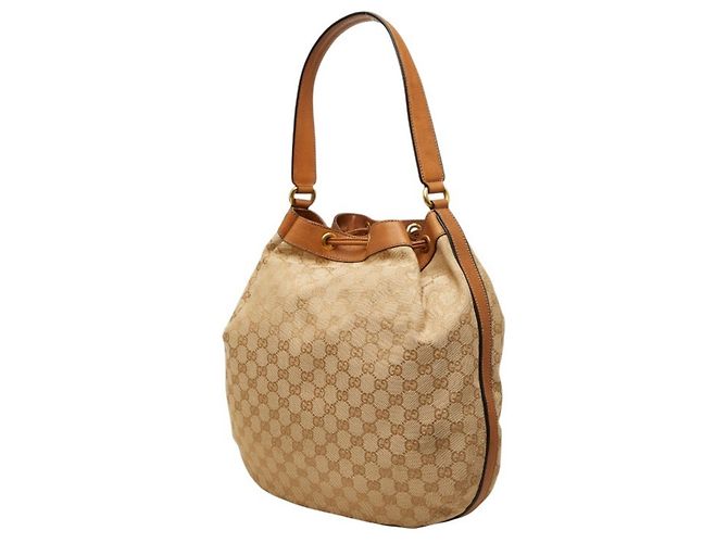 Borsa a tracolla Gucci GG Canvas Sherry Line Multicolore Beige - vista 2