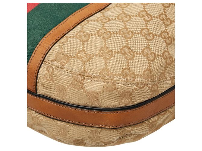 Borsa a tracolla Gucci GG Canvas Sherry Line Multicolore Beige - vista 4