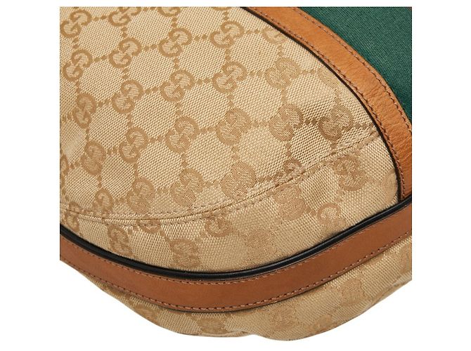 Borsa a tracolla Gucci GG Canvas Sherry Line Multicolore Beige - vista 5