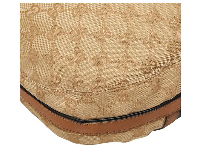 Borsa a tracolla Gucci GG Canvas Sherry Line Multicolore Beige - vista 7