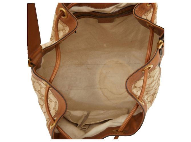 Borsa a tracolla Gucci GG Canvas Sherry Line Multicolore Beige - vista 8