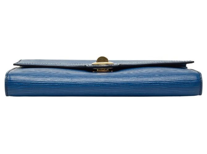 Borsa a tracolla Louis Vuitton Epi Pochette Arche Blu - vista 3