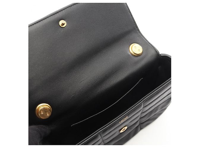Céline Celine Monochrome Schultertasche Schwarz - Ansicht 5