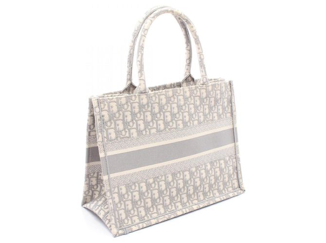 Christian Dior Dior BOOK TOTE Borsa Tote Medium Marrone Bianco - vista 2