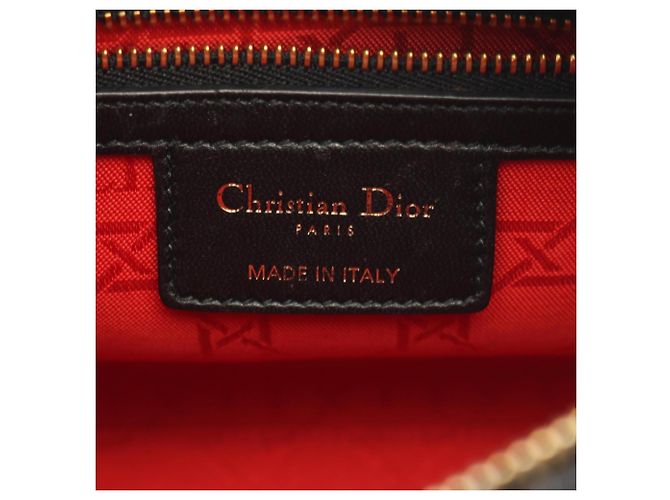 Borsa 2-Way Christian Dior Lady Dior Cannage Nero - vista 4