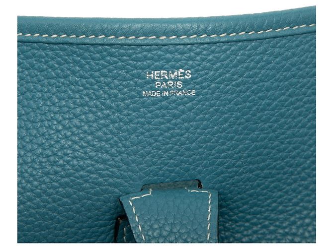 Hermès Borsa a tracolla Hermes Evelyne 3 GM Blu - vista 7