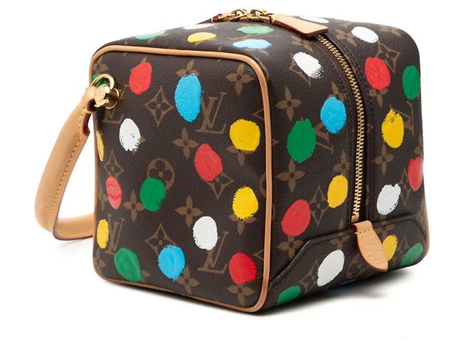 Borsa Louis Vuitton x Yayoi Kusama Monogram Marrone Nero Multicolore Monogramma - vista 2