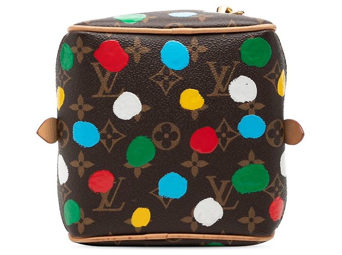 Borsa Louis Vuitton x Yayoi Kusama Monogram Marrone Nero Multicolore Monogramma - vista 3