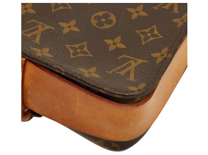 Borsa a tracolla Louis Vuitton Monogram Cartouchiere MM Marrone - vista 6
