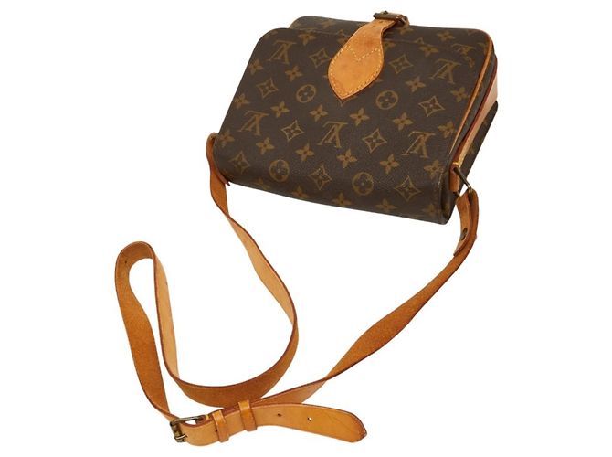 Borsa a tracolla Louis Vuitton Monogram Cartouchiere MM Marrone - vista 9