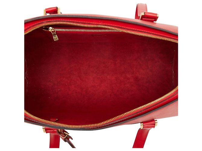 Borsa a Spalla Louis Vuitton Epi Solferino 45 Rosso - vista 12