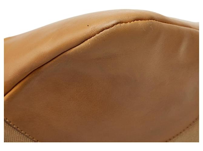 Borsa a tracolla con placca logo Triangle di Prada Beige - vista 4