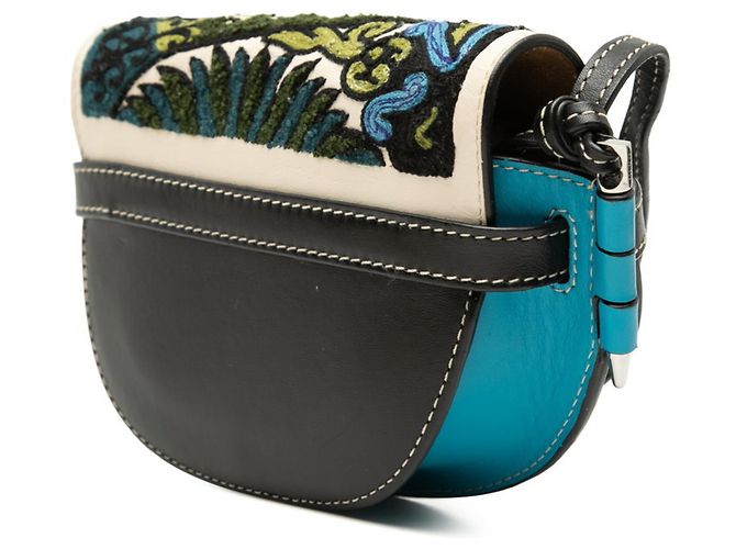 Loewe Gate Mini Floral Umhängetasche Blau Mehrfarben - Ansicht 2
