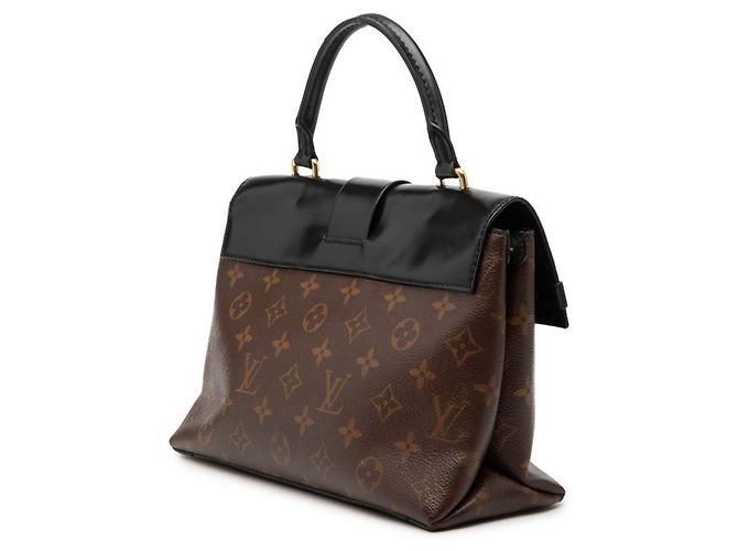 Louis Vuitton Monogram Flap Bag MM Tasche Braun Schwarz Monogramm - Ansicht 2