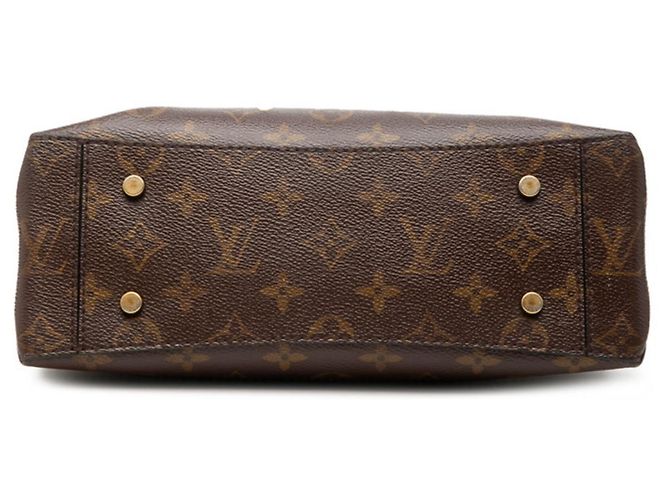 Louis Vuitton Monogram Flap Bag MM Tasche Braun Schwarz Monogramm - Ansicht 3
