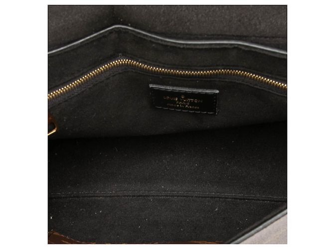 Louis Vuitton Monogram Flap Bag MM Tasche Braun Schwarz Monogramm - Ansicht 4