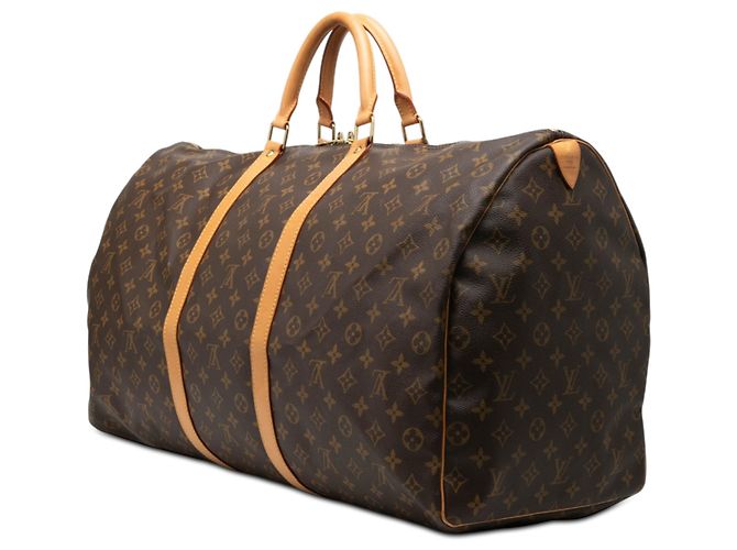 Louis Vuitton Marrone Monogram Keepall 60 - vista 2
