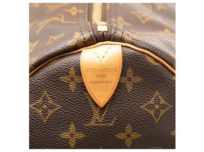 Louis Vuitton Marrone Monogram Keepall 60 - vista 5