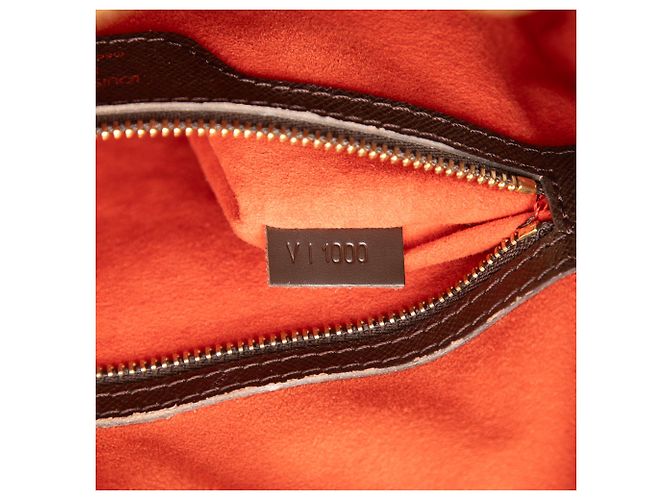 Louis Vuitton Marrone Damier Ebene Triana - vista 6