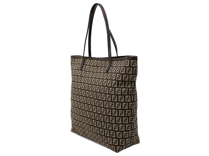 Fendi Zucchino Canvas Tote in Braun Dunkelbraun - Ansicht 2
