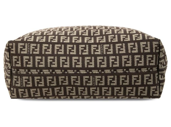 Fendi Zucchino Canvas Tote in Braun Dunkelbraun - Ansicht 3