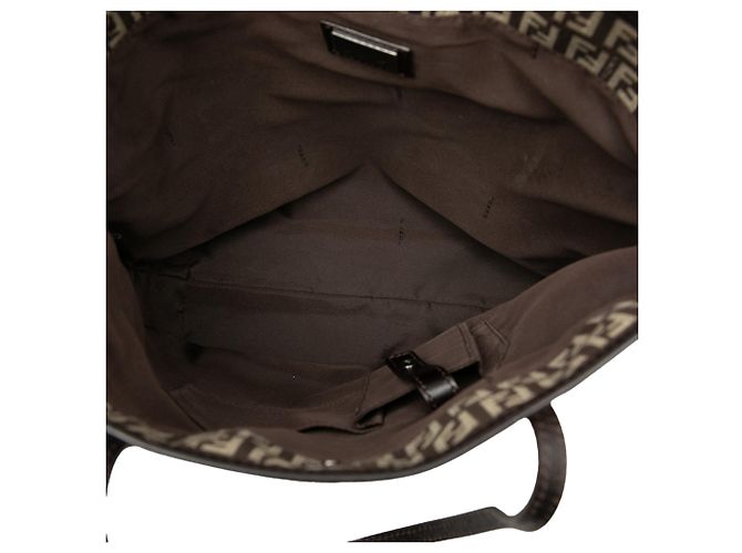 Fendi Zucchino Canvas Tote in Braun Dunkelbraun - Ansicht 4
