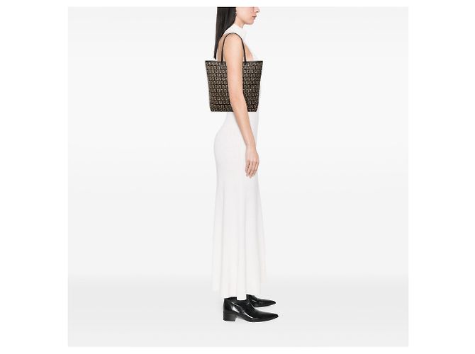 Fendi Zucchino Canvas Tote in Braun Dunkelbraun - Ansicht 8