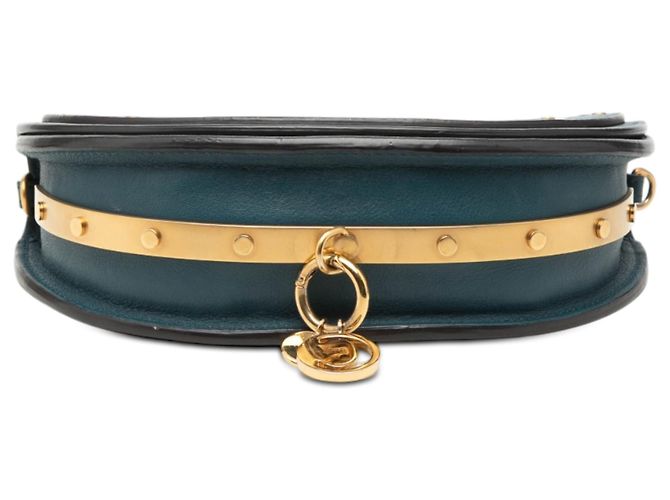 Borsa a tracolla Chloé Blue Mini in pelle di vitello Nile - vista 3