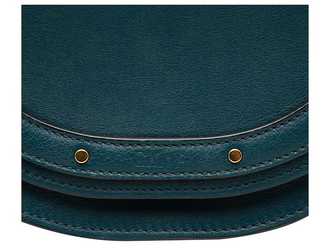 Borsa a tracolla Chloé Blue Mini in pelle di vitello Nile - vista 6