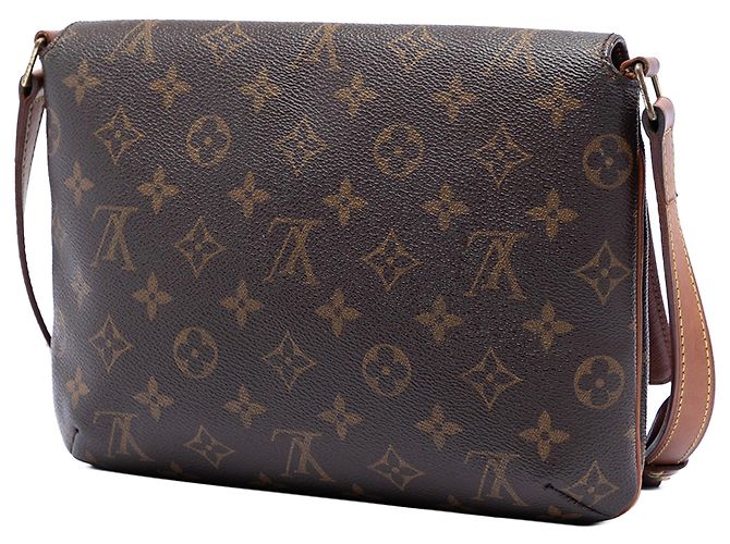 Louis Vuitton Marrone Monogram Musette Tango con Tracolla Corta - vista 2