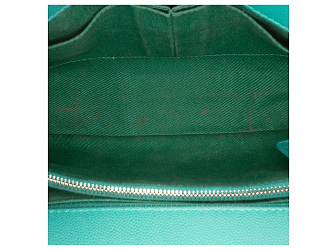 Coco Handle Borsa Chanel Green Medium Chevron Caviar Coco Top Handle Verde - vista 4