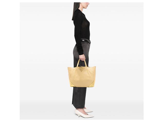 Céline Celine Beige Bicolor Lammleder Horizontal Cabas Tote - Ansicht 6