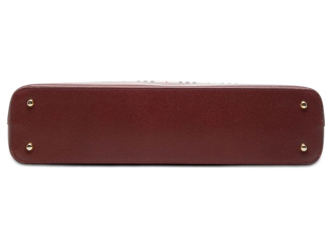 Burberry Beige House Check Canvas Tote Bordeaux - Ansicht 3