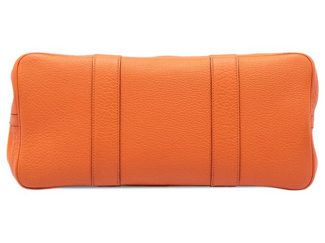Hermès Garden Party 36 in Toile Orange e Negonda Arancione - vista 3