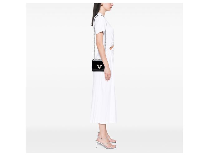 Louis Vuitton Black Vernis Monogram Twist PM Nero - vista 7