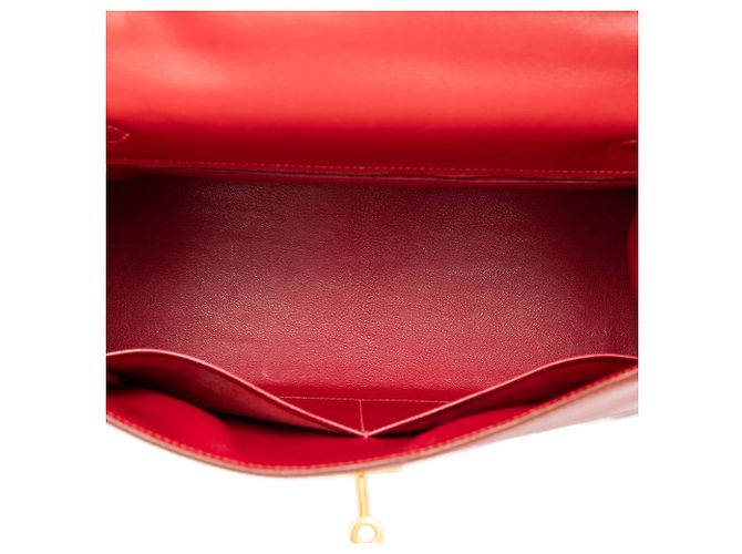 Hermès Red Box Calf Kelly Sellier 32 Rosso - vista 4