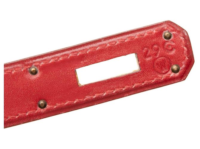Hermès Red Box Calf Kelly Sellier 32 Rosso - vista 6