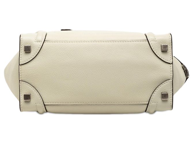 Céline Borsa Celine Brown Micro Leather Luggage Tote Marrone Beige - vista 3
