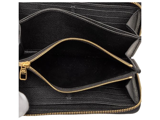 Cartera Zippy Long Monogram Empreinte negra Louis Vuitton Negro - vista 4