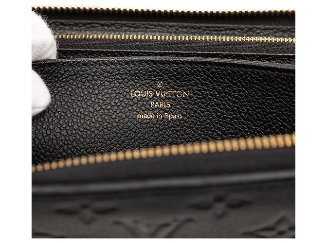 Cartera Zippy Long Monogram Empreinte negra Louis Vuitton Negro - vista 5